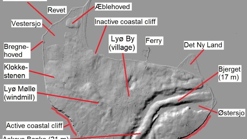 Map of Lyø | The Westernmost island in Geopark The South Funen Archipelago