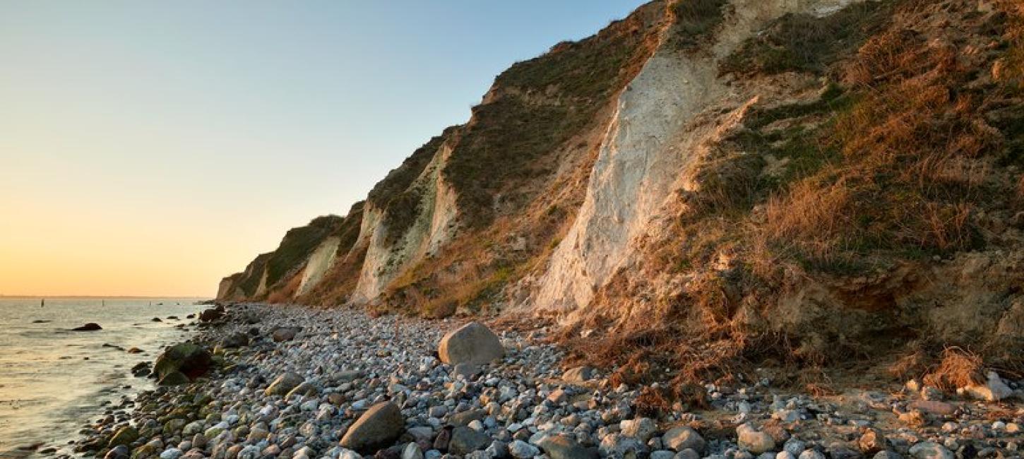 Ristinge Klint, Evening. Geopark Det Sydfynske Øhav