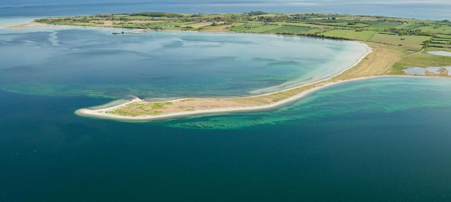 Luftfoto Lyø. Geopark Det Sydfynske Øhav