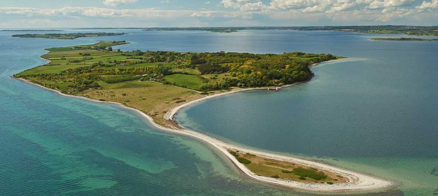 Avernakø seen from the Air. Geopark The South Funen Archipelago